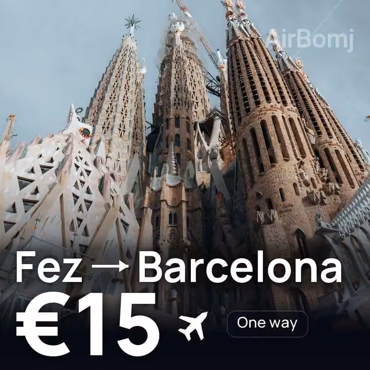 Fez → Barcelona for €15