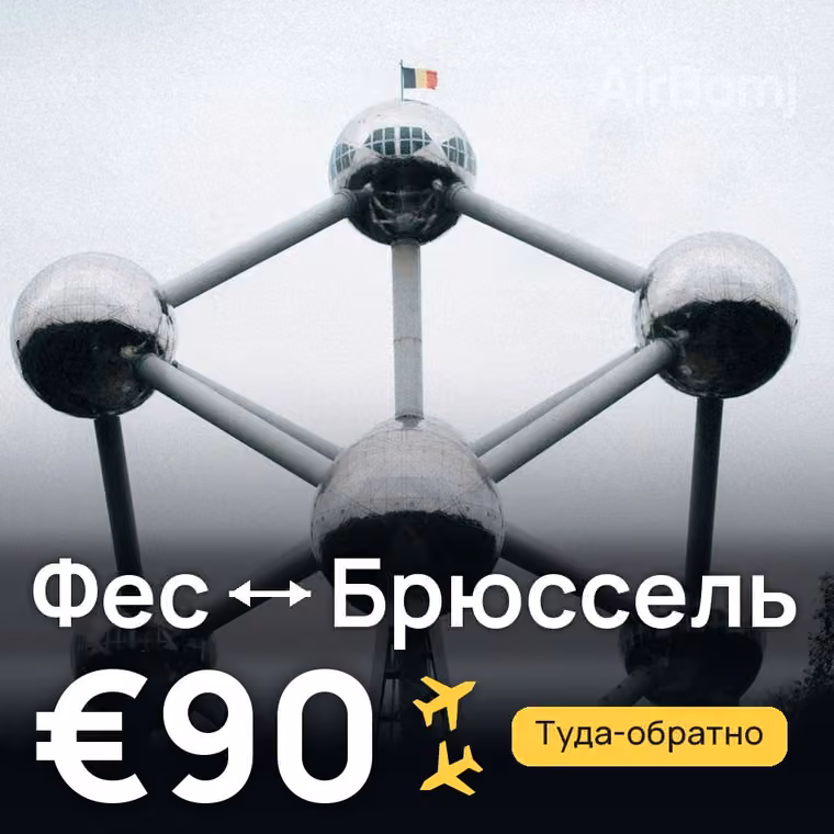 Фес → Брюссель — лучшая цена €90