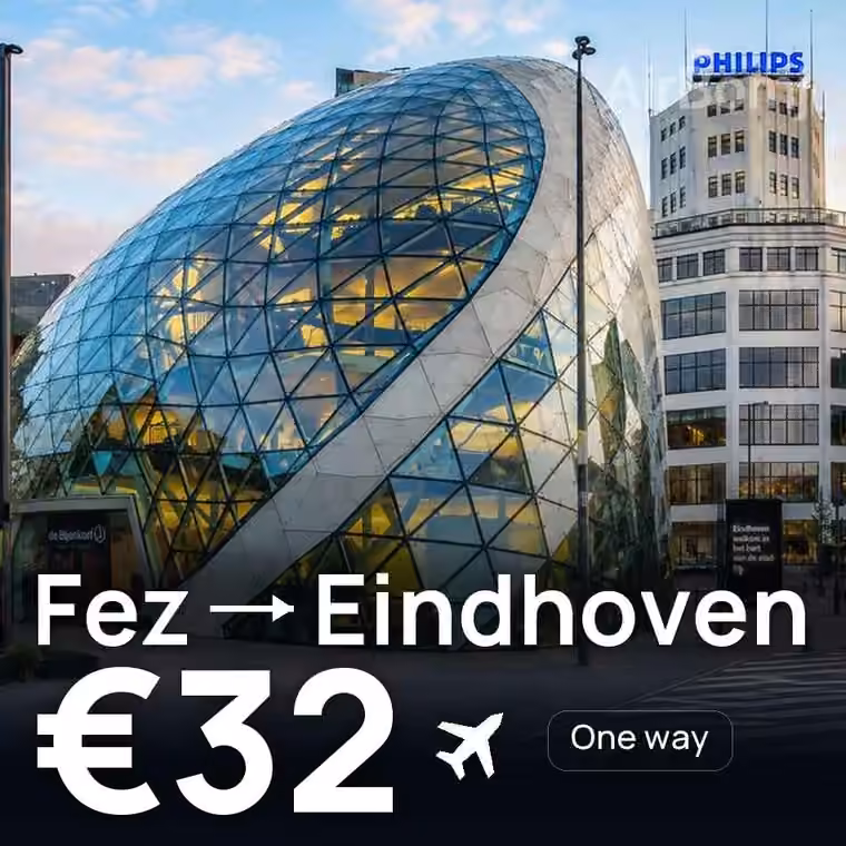 Fez → Eindhoven for €32