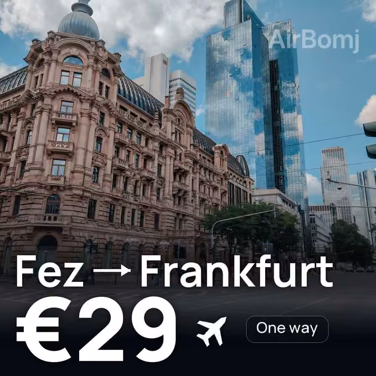 Fez → Frankfurt for €29