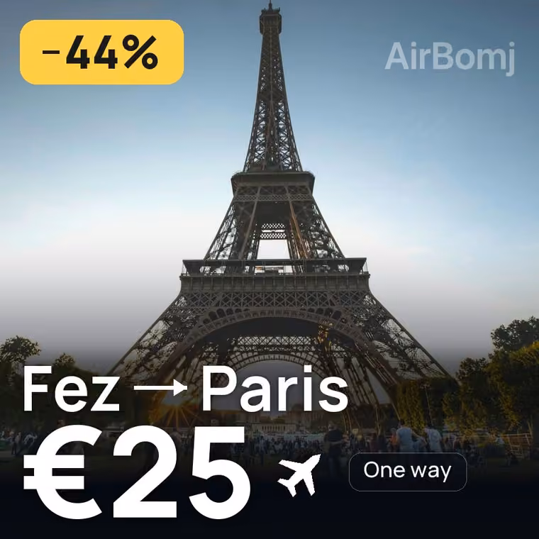 Fez → Paris for €25