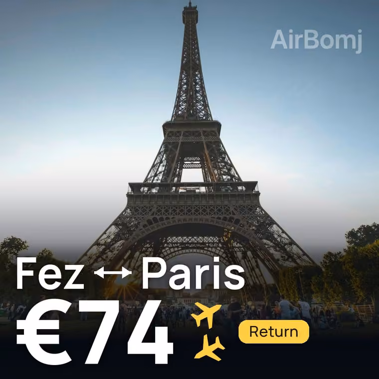 Fez → Paris for €74