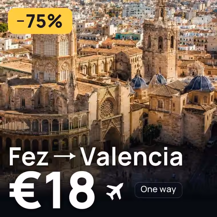 Fez → Valencia for €18