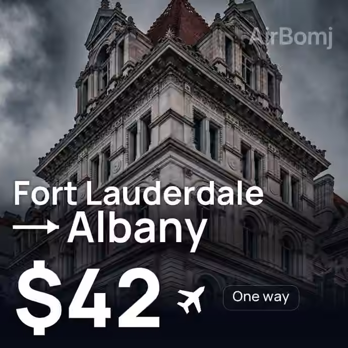 Fort Lauderdale → Albany for $42
