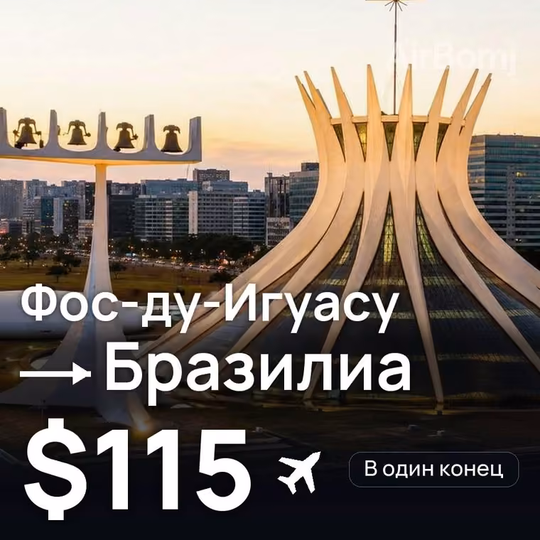Фос-ду-Игуасу → Бразилиа за $115