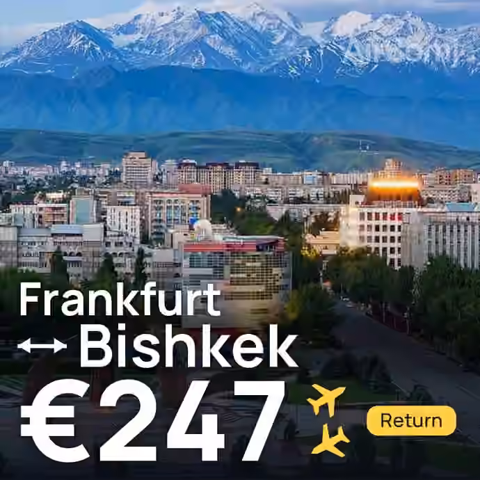 Frankfurt → Bishkek for €247
