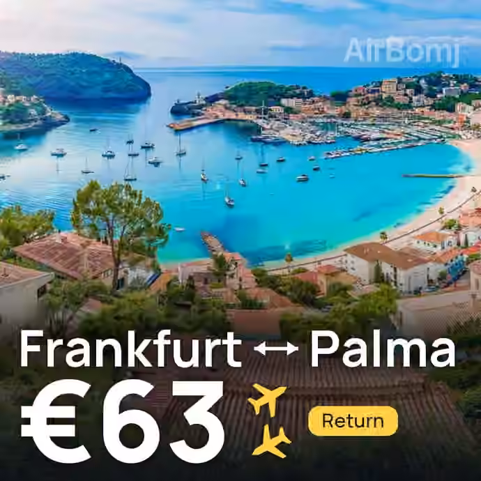 Frankfurt → Palma for €63