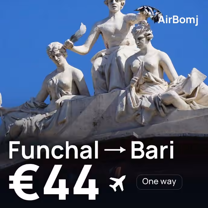Funchal → Bari for €44