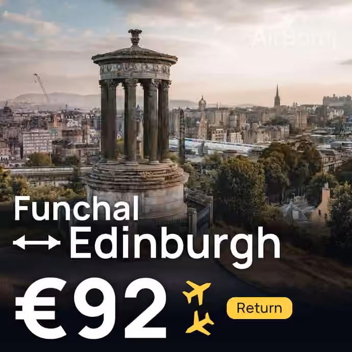 Funchal → Edinburgh for €92