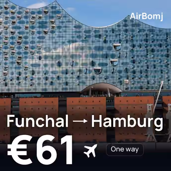 Funchal → Hamburg for €61