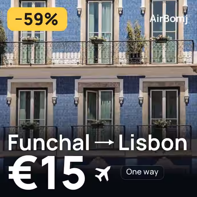Funchal → Lisbon for €15