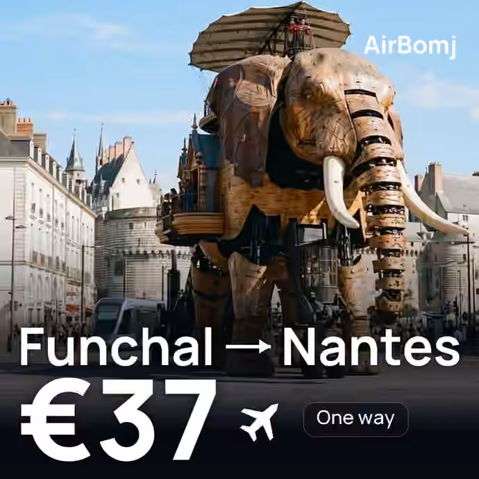 Funchal → Nantes for €37