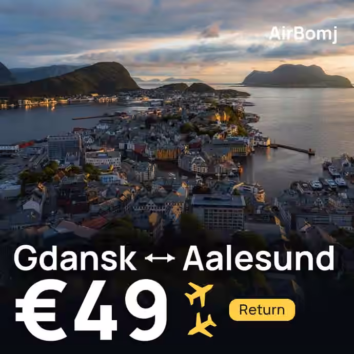 Gdansk → Aalesund for €49