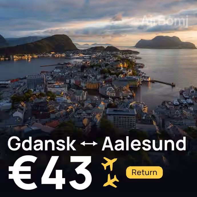 Gdansk → Aalesund for €43