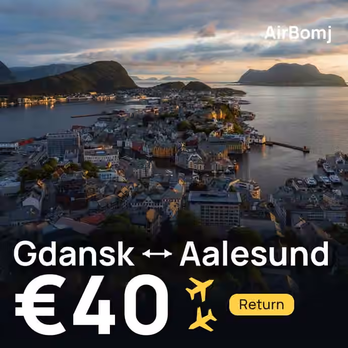 Gdansk → Aalesund for €40