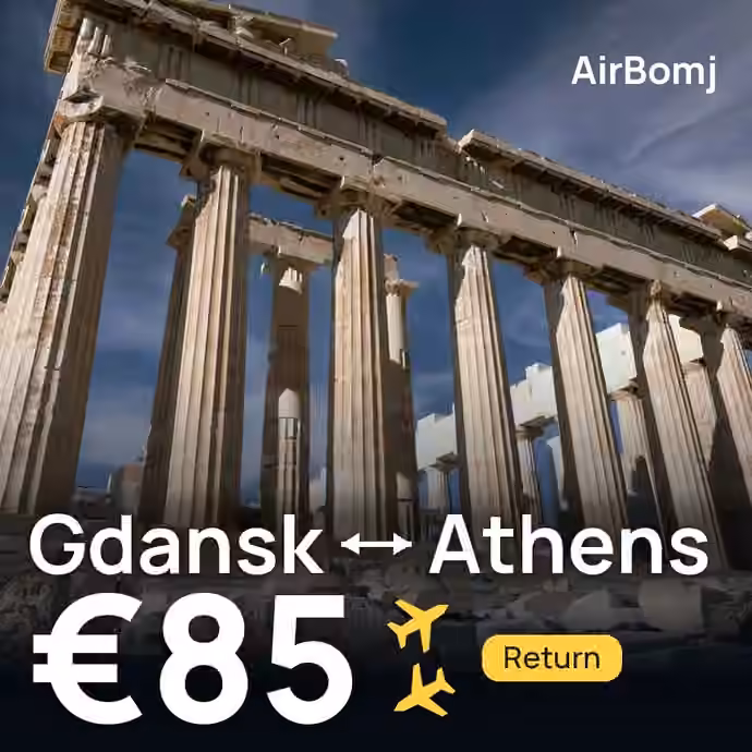 Gdansk → Athens for €85