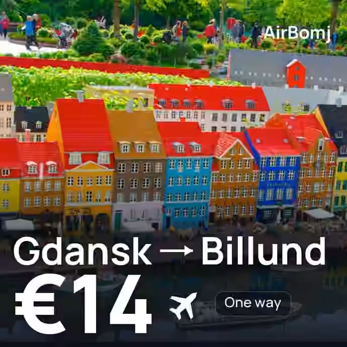 Gdansk → Billund for €14