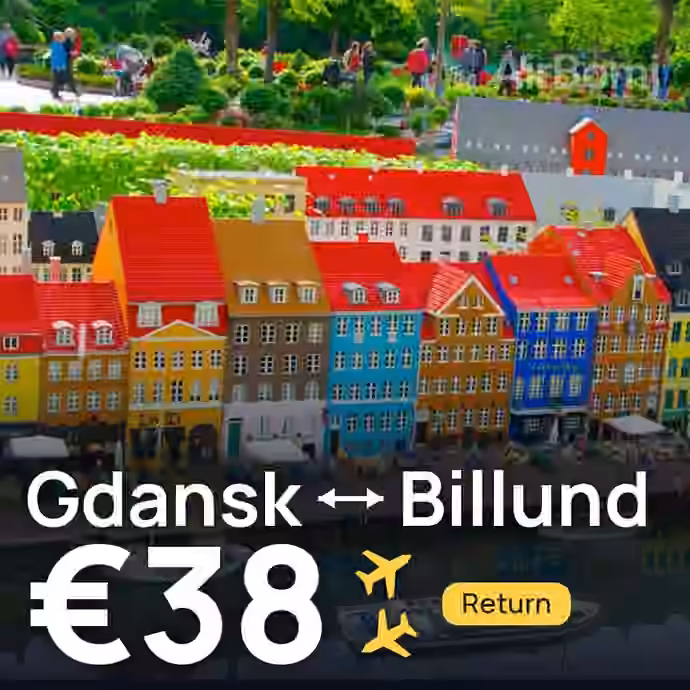 Gdansk → Billund for €38