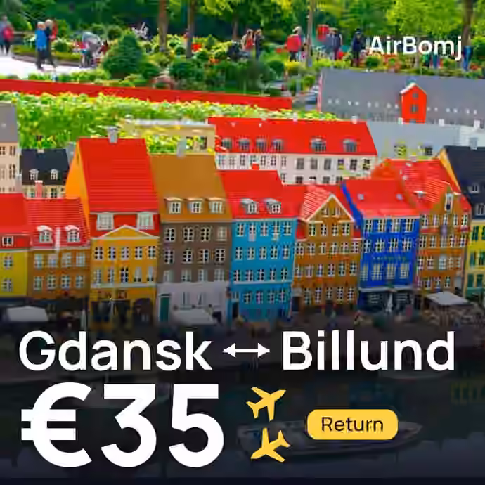 Gdansk → Billund for €35