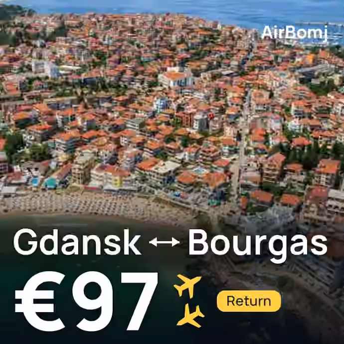Gdansk → Bourgas for €97