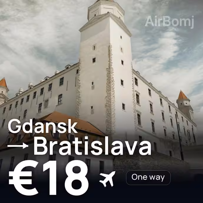 Gdansk → Bratislava for €18