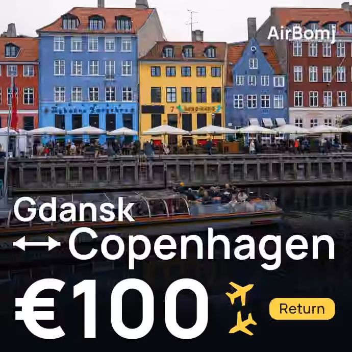 Gdansk → Copenhagen for €100