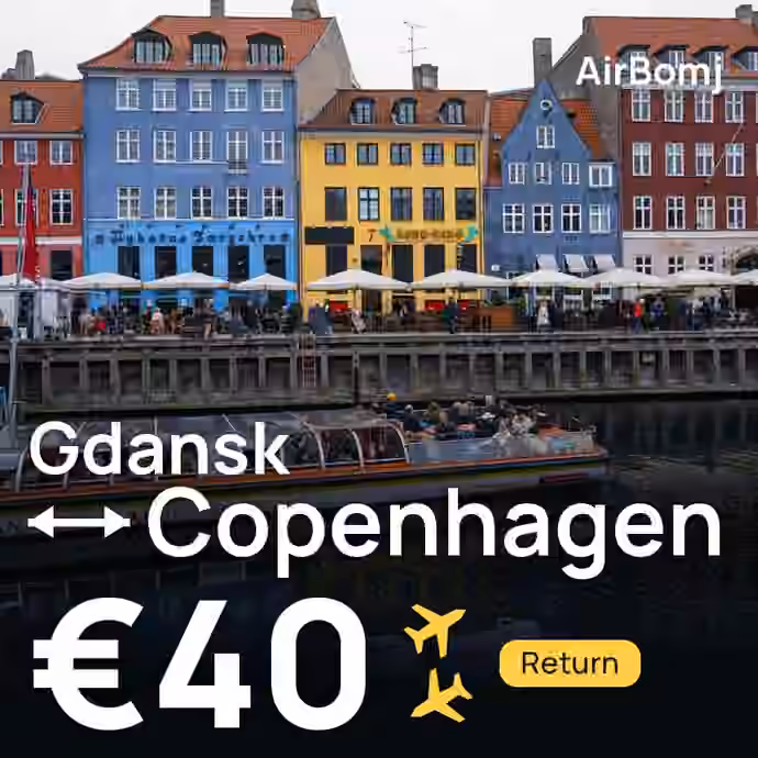 Gdansk → Copenhagen for €40