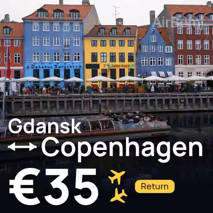 Gdansk → Copenhagen for €35