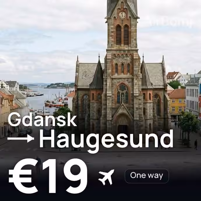 Gdansk → Haugesund for €19