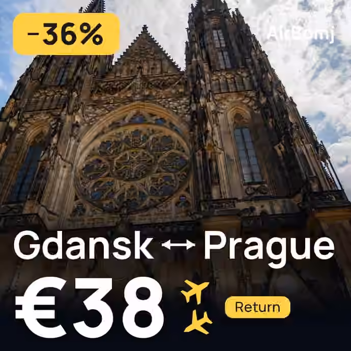 Gdansk → Prague for €38