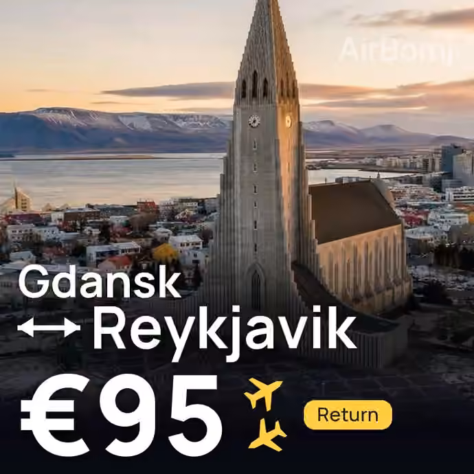 Gdansk → Reykjavik for €95