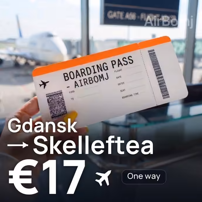 Gdansk → Skelleftea for €17