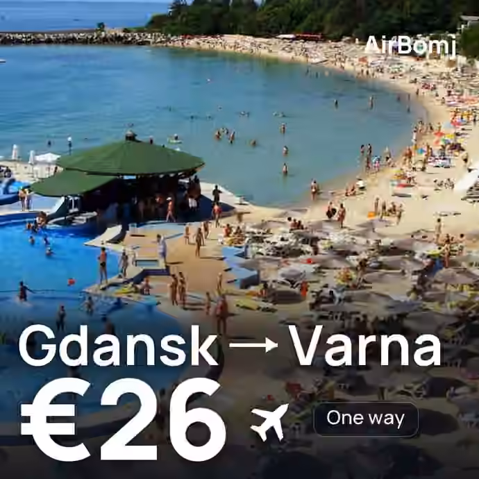 Gdansk → Varna for €26