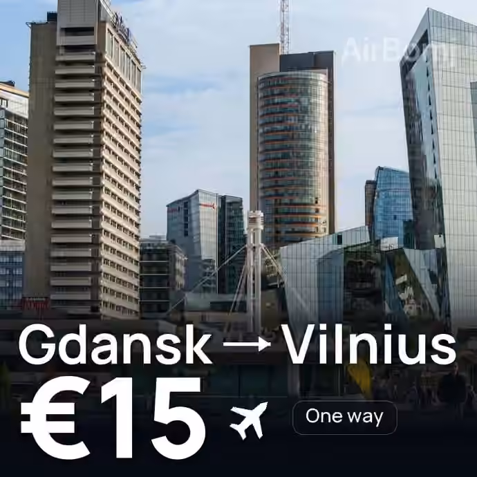 Gdansk → Vilnius for €15