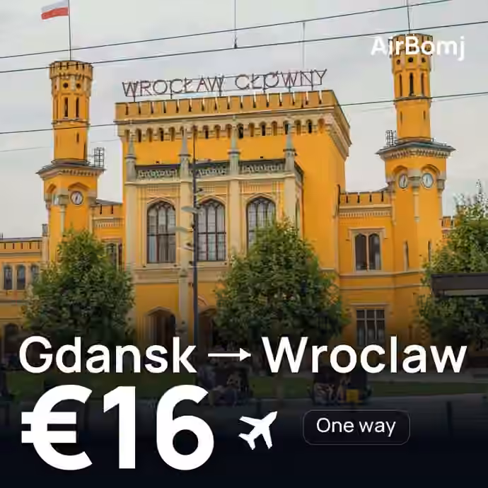 Gdansk → Wroclaw for €16