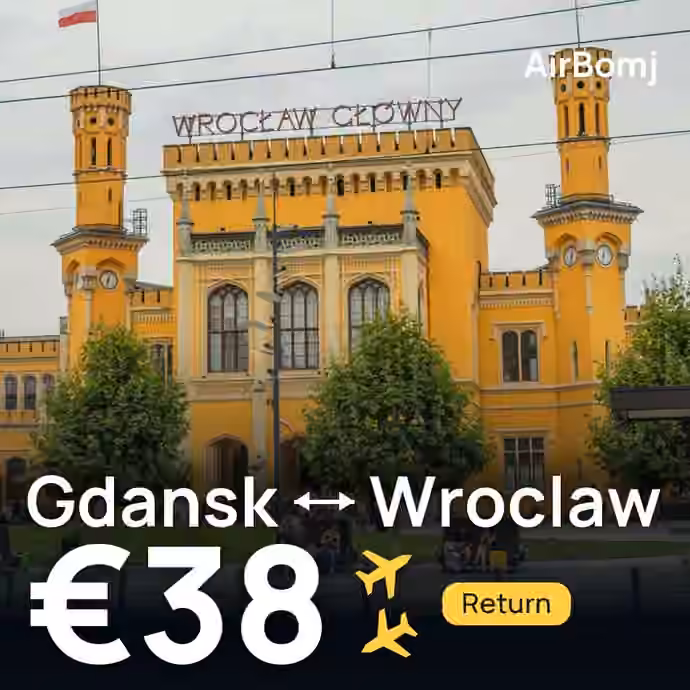 Gdansk → Wroclaw for €38
