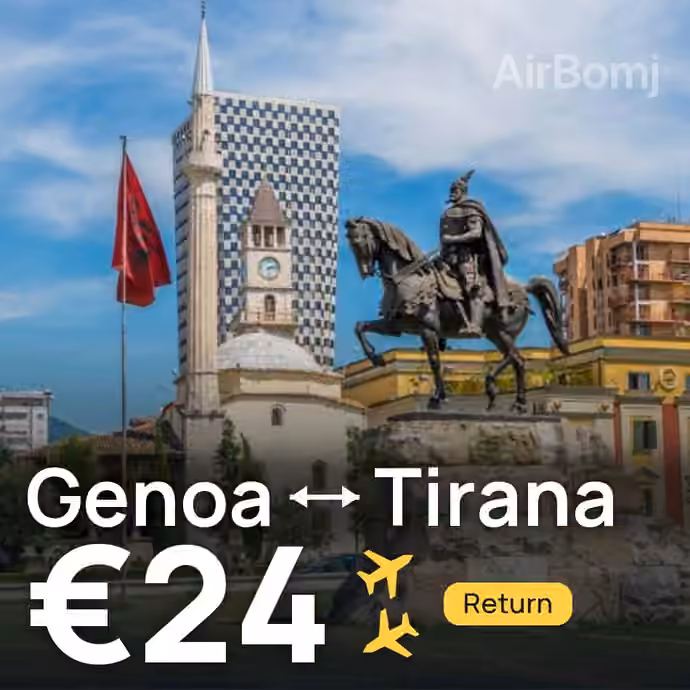 Genoa → Tirana for €24