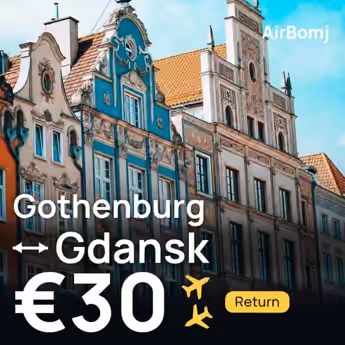 Gothenburg → Gdansk for €30