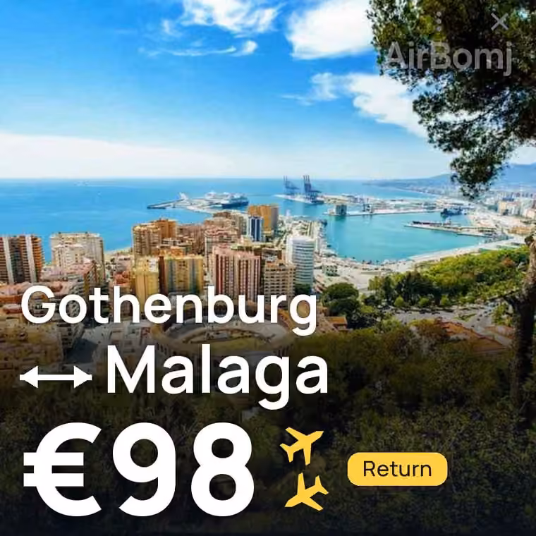 Gothenburg → Malaga for €98