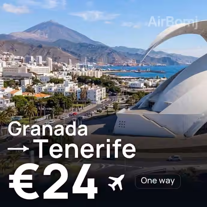 Granada → Tenerife for €24