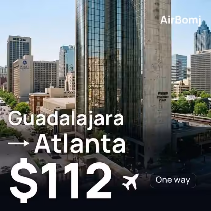 Guadalajara → Atlanta for $112