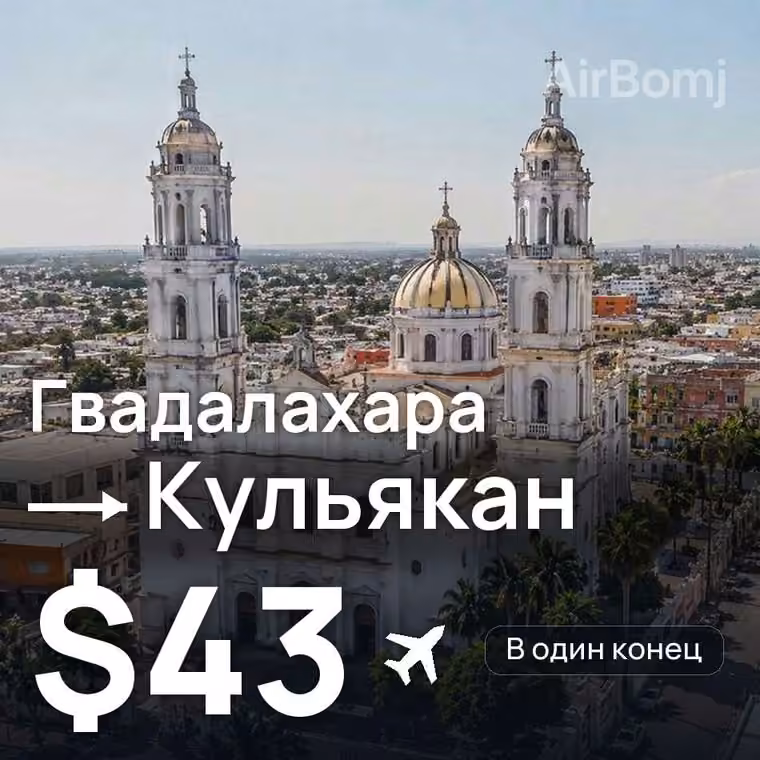 Гвадалахара → Кульякан за $43