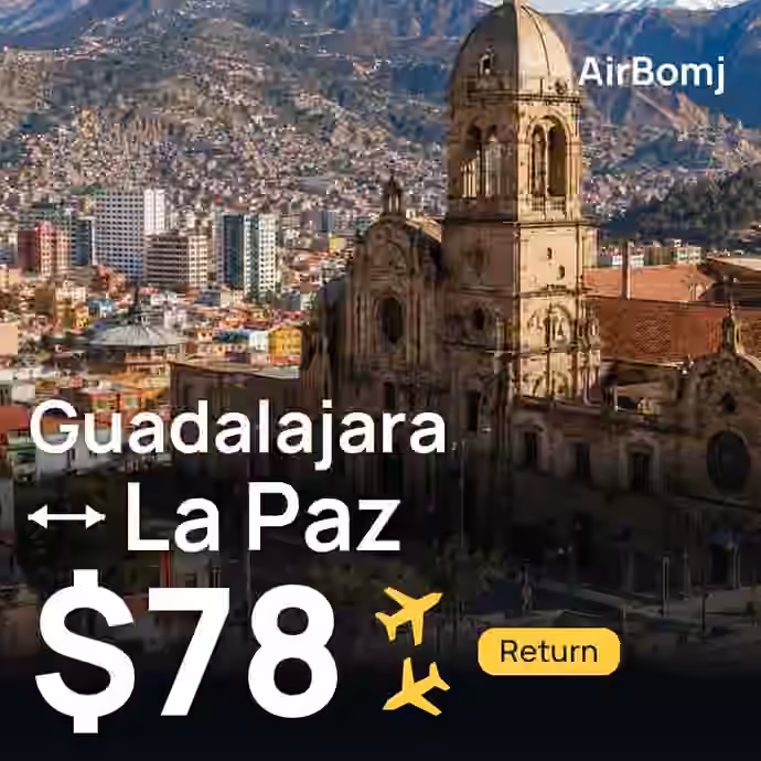 Guadalajara → La Paz for $78