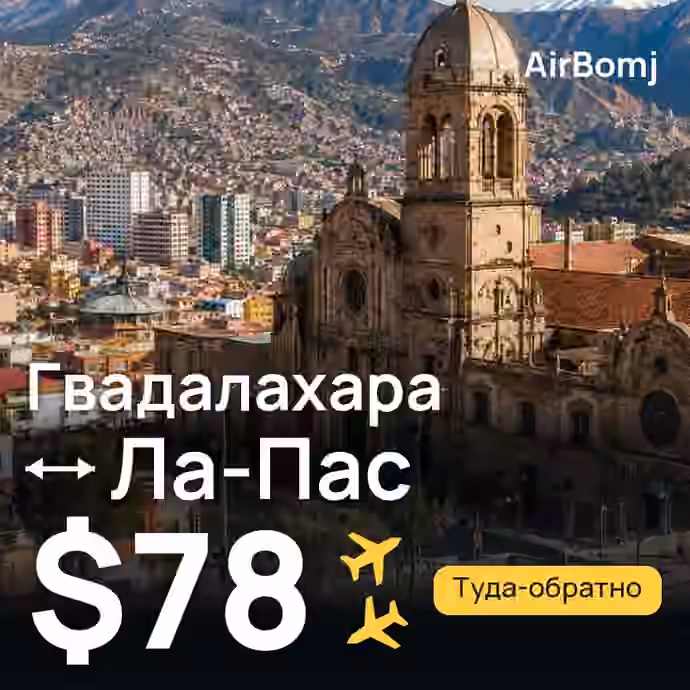 Гвадалахара → Ла-Пас — лучшая цена $78