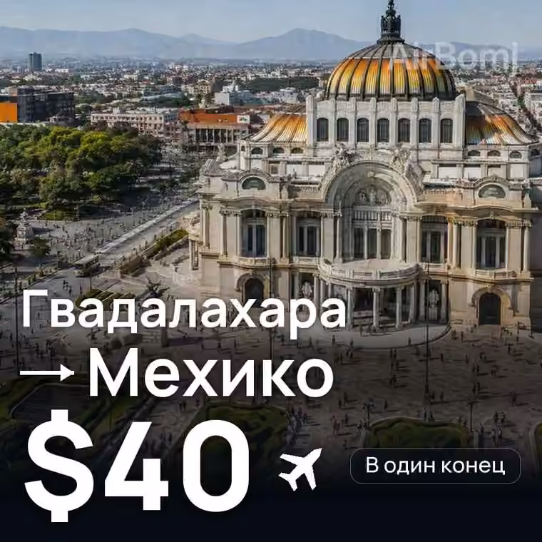 Гвадалахара → Мехико за $41