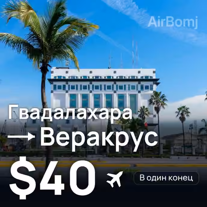 Гвадалахара → Веракрус за $40