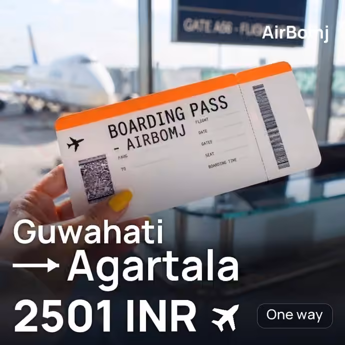 Guwahati → Agartala for 2501 INR