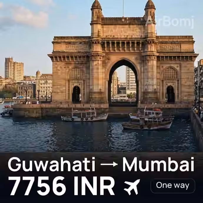 Guwahati → Mumbai for 7756 INR