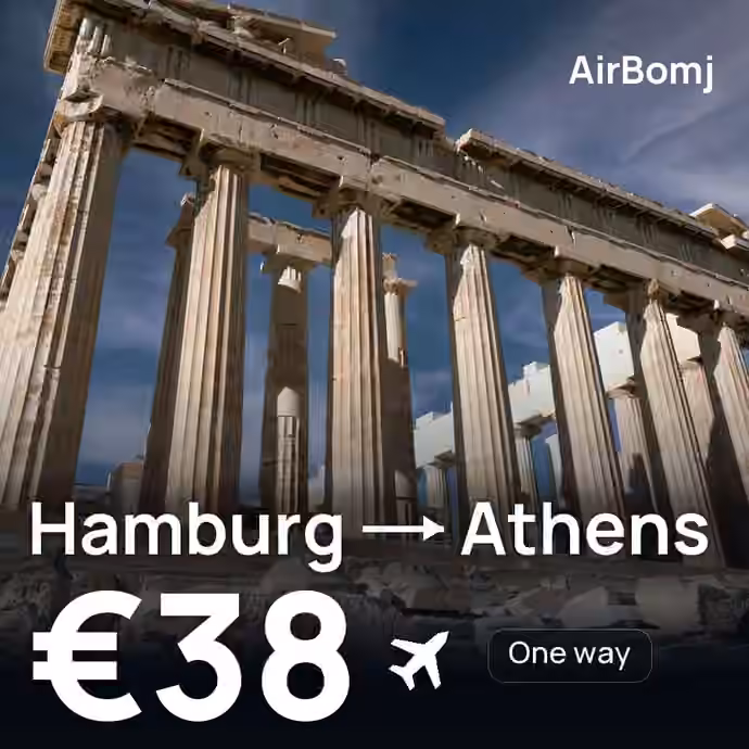 Hamburg → Athens for €38