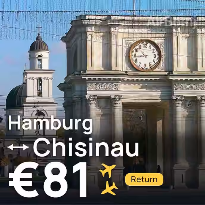 Hamburg → Chisinau for €81